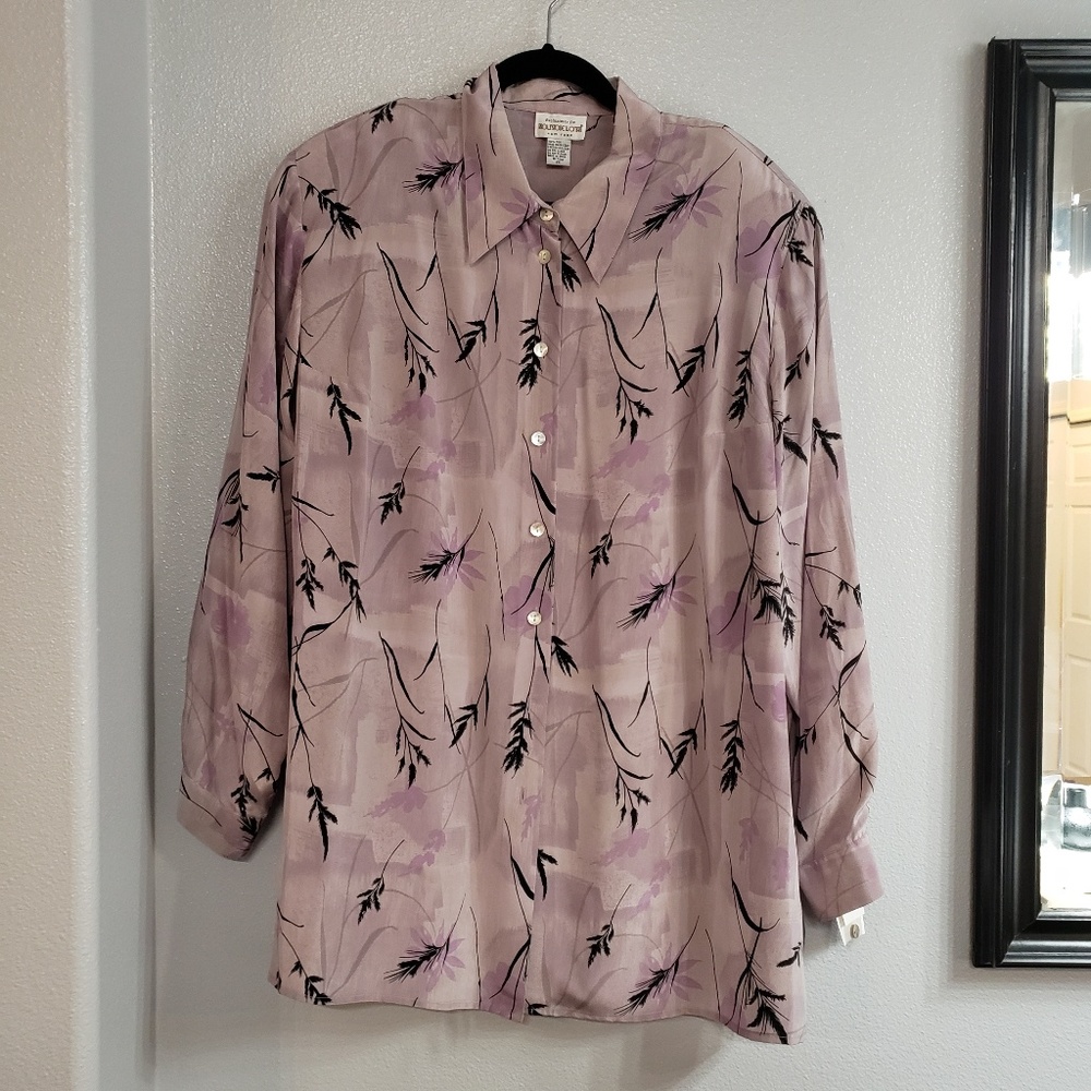 💜Vintage💜Brownstone woman silk top